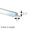 Azar Displays 72"L x 1"W x 0.5"H Clear T-Sign Holder w/ Grips, PK5 600047 - alternate 2